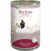 100% Bio Ente 400g Katze Nassfutter Herrmann