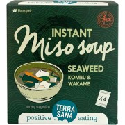 Bio Instant Miso Suppe, 4 Tüten, 40g Suppe TerraSana