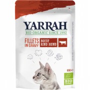 56er-SET Bio Filet mit Rind in Sauce 85g Katze Nassfutter Yarrah