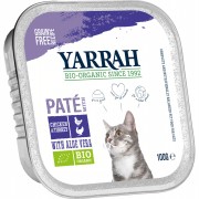 64er-SET Bio Pate Huhn und Truthahn 100g Katze Nassfutter Yarrah