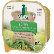 VEGAN Zucchini Erbsen Linsen 150g NICHT BIO Katze Nassfutter V.E.G.