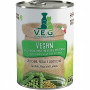 VEGAN Zucchini Erbsen Linsen  400g NICHT BIO Katze Nassfutter V.E.G.