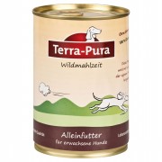 Wildmahlzeit (Fleisch NICHT BIO) 400g Glutenfrei Hund Nassfutter Terra-Pura