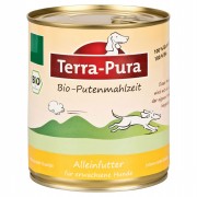 Bio Putenmahlzeit 800g Glutenfrei Hund Nassfutter Terra-Pura