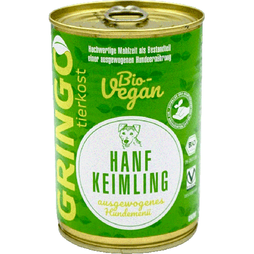 Bio Hanf-Keimling 400g Hund Nassfutter Gringo
